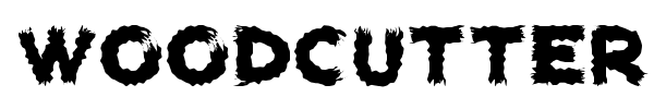 Woodcutter Carnage font preview
